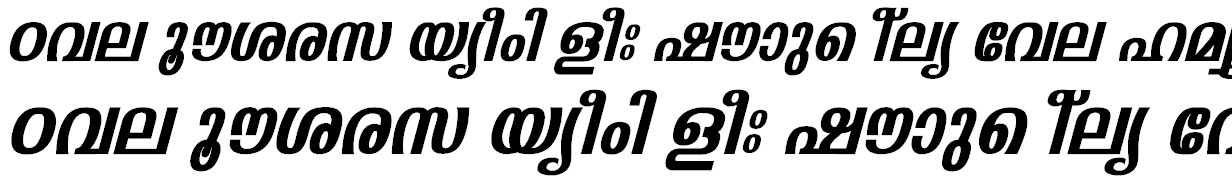 FML-Padmanabha Bold Italic Malayalam Font