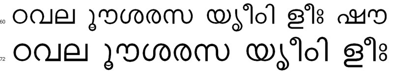 ACHI Normal Malayalam Font
