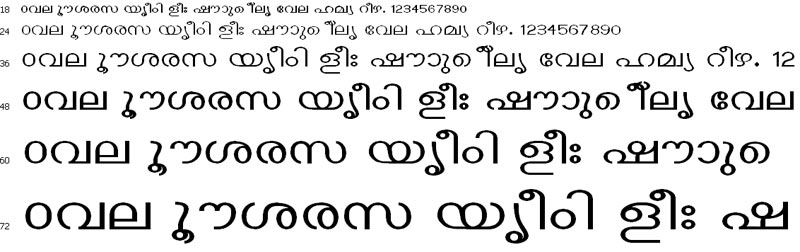ECWThinkal Malayalam Font