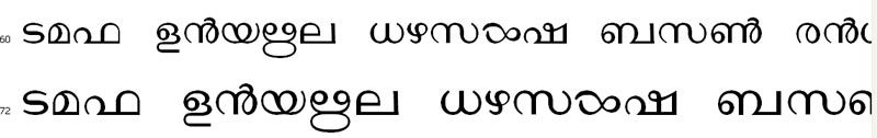 Matweb Malayalam Font