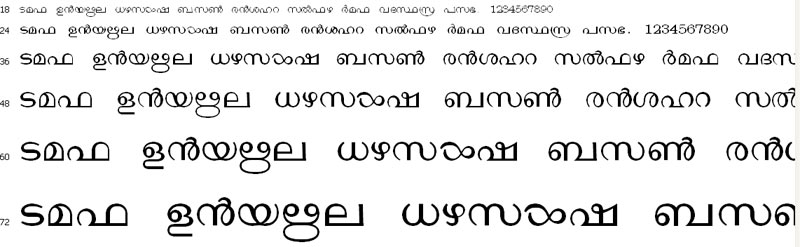 Matweb Malayalam Font