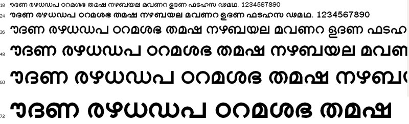 MLU-Panini Malayalam Font