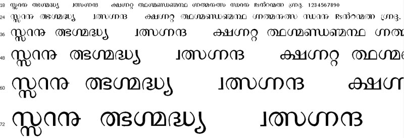 SIBmalayalam Malayalam Font