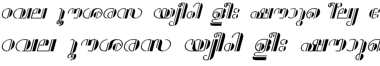 ML_TT_Aparna Bold Italic Malayalam Font