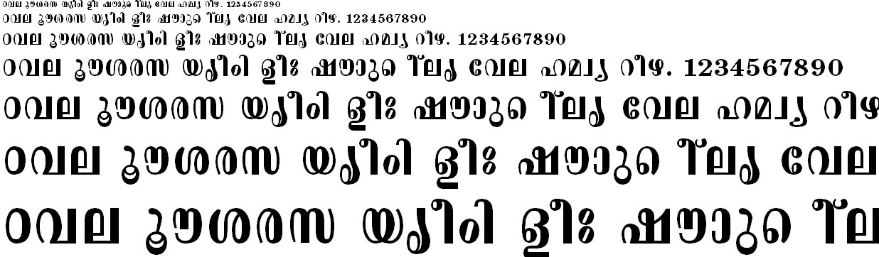 ML_TT_Aswathi Bold Malayalam Font
