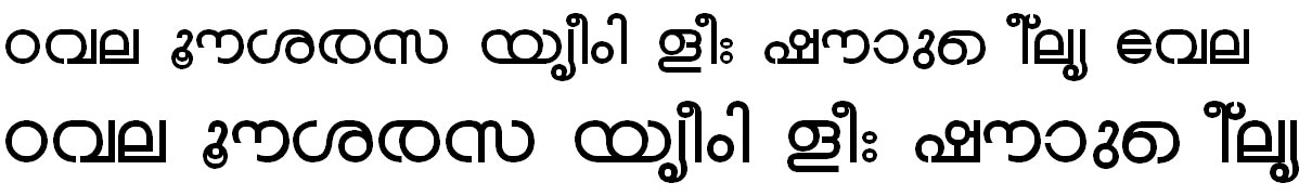 ML_TT_Chandrika Bold Malayalam Font