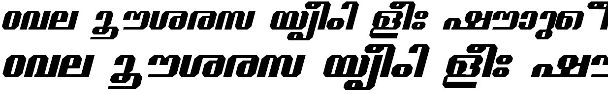 ML_TT_Guruvayur Bold Italic Bangla Font