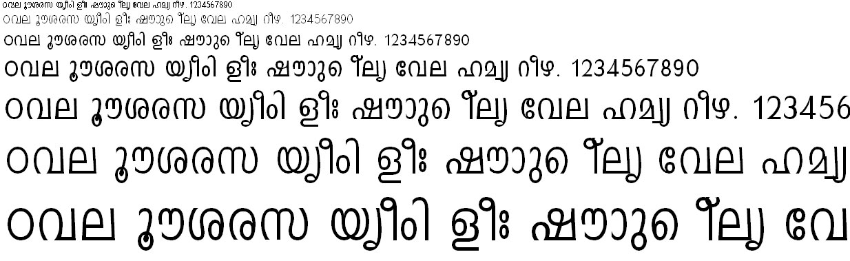 ML_TT_Indulekha Normal Malayalam Font