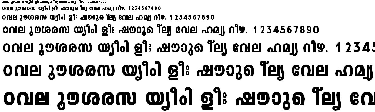 ML_TT_Leela Heavy Normal Malayalam Font