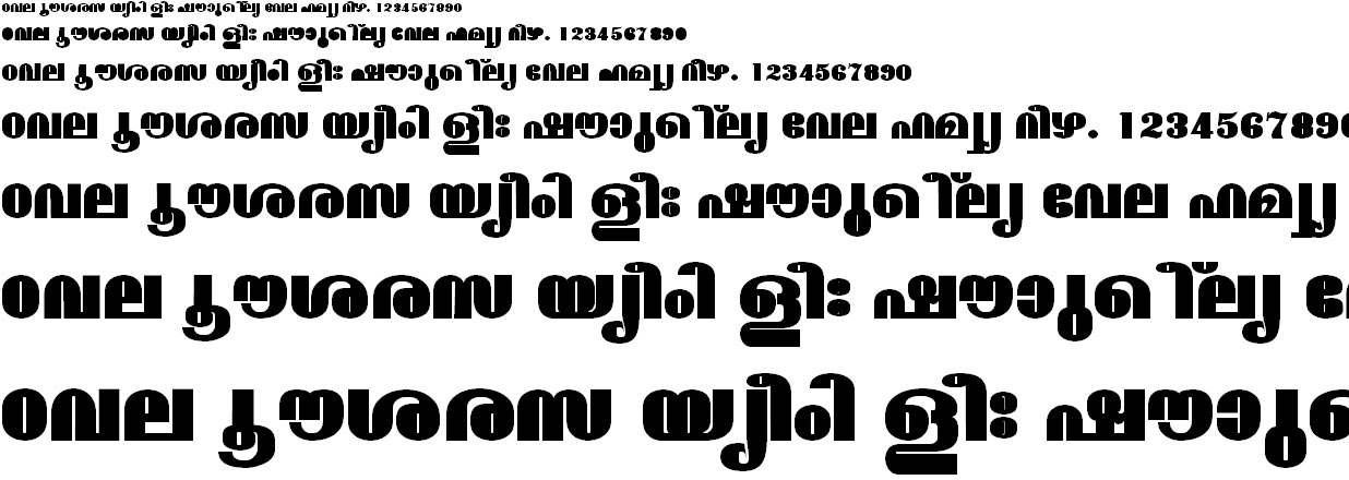 ML_TT_Madhavi ExBold Normal Malayalam Font