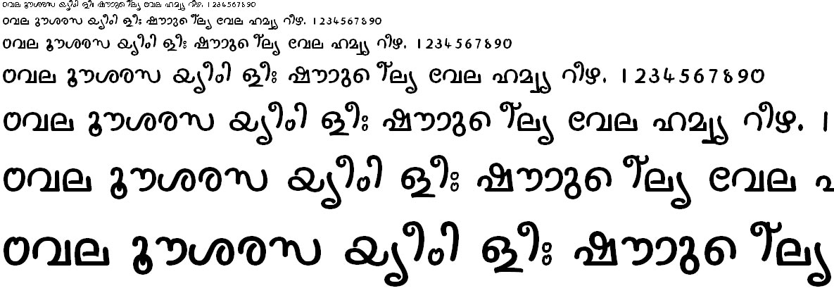 ML_TT_Nanditha Normal Malayalam Font