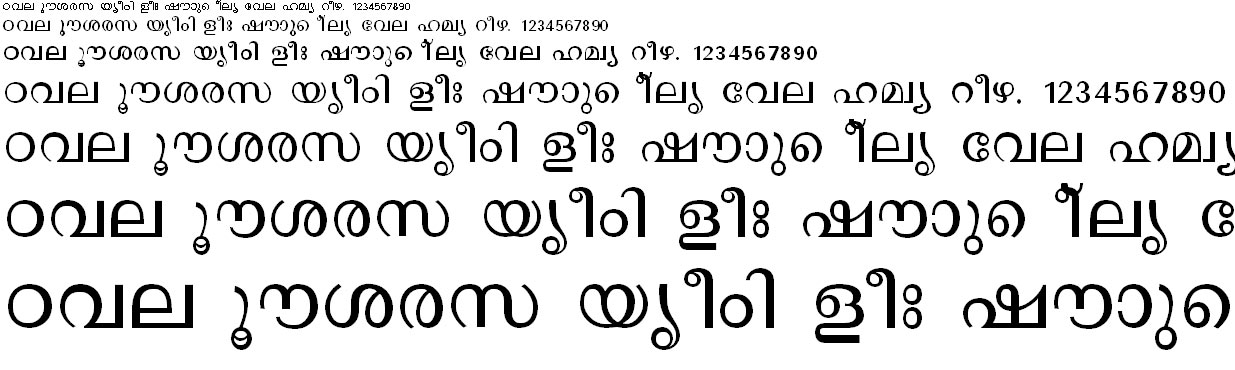 ML_TT_Revathi Malayalam Font
