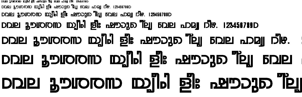 ML_TT_Rohini Bold Malayalam Font