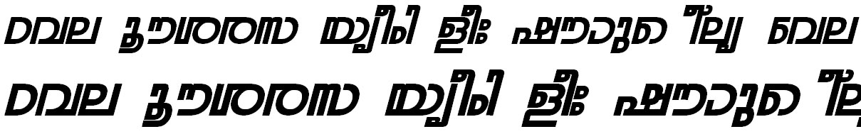 ML_TT_Rohini Bold Italic Bangla Font