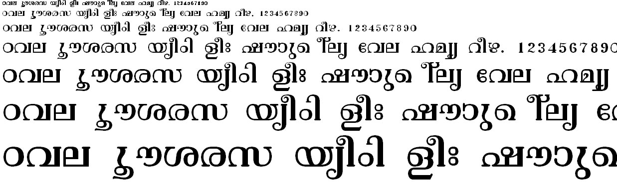 ML_TT_Vishu Normal Malayalam Font