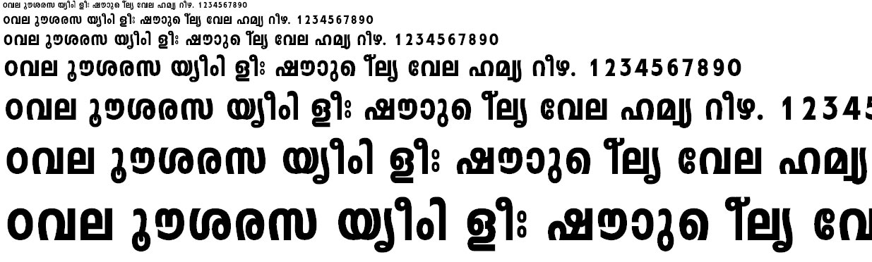 FML-Leela Heavy Malayalam Font
