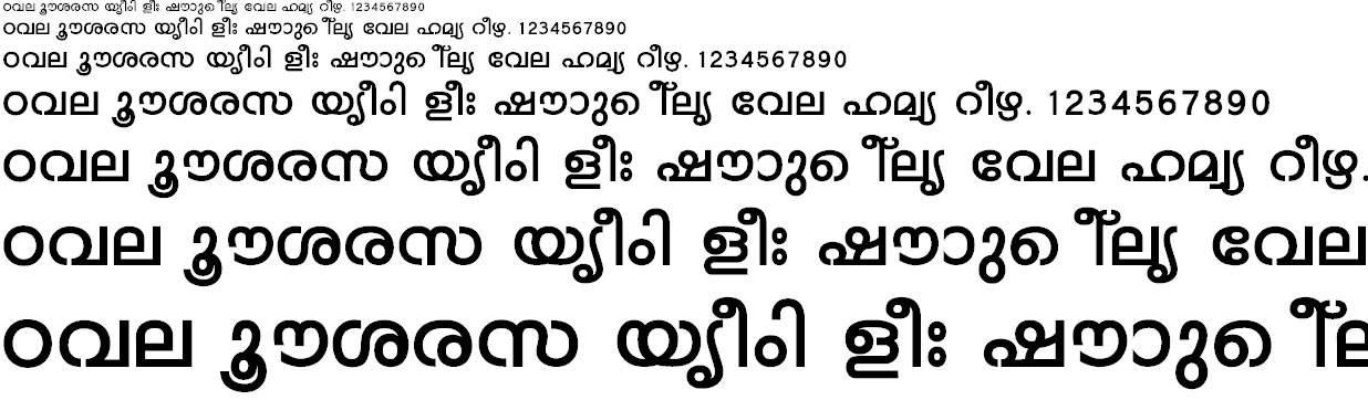 FML-Mohini Bold Malayalam Font