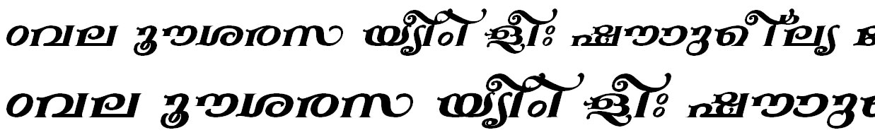 FML-TT-Anakha Bold Italic Malayalam Font