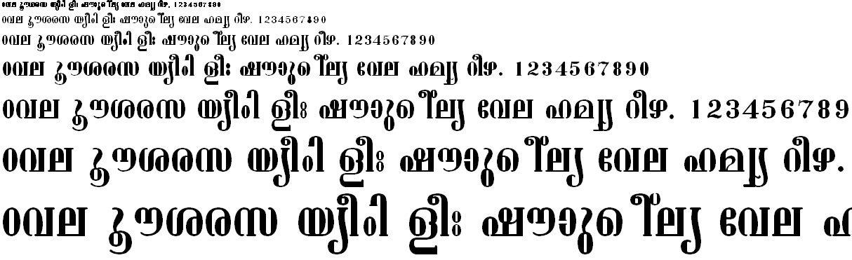 FML-TT-Ashtamudi Malayalam Font