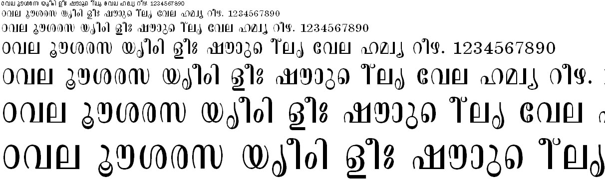 FML-TT-Aswathi Malayalam Font