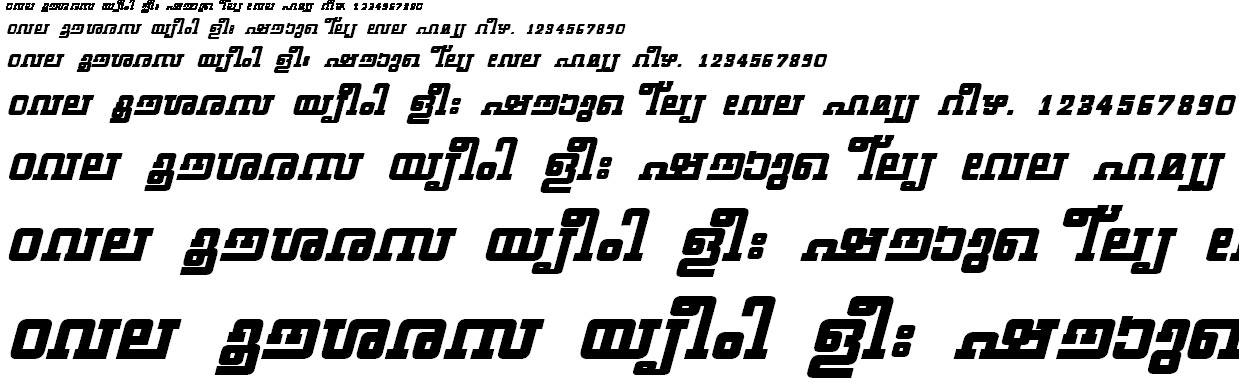 FML-TT-Geethika Bold Italic Malayalam Font