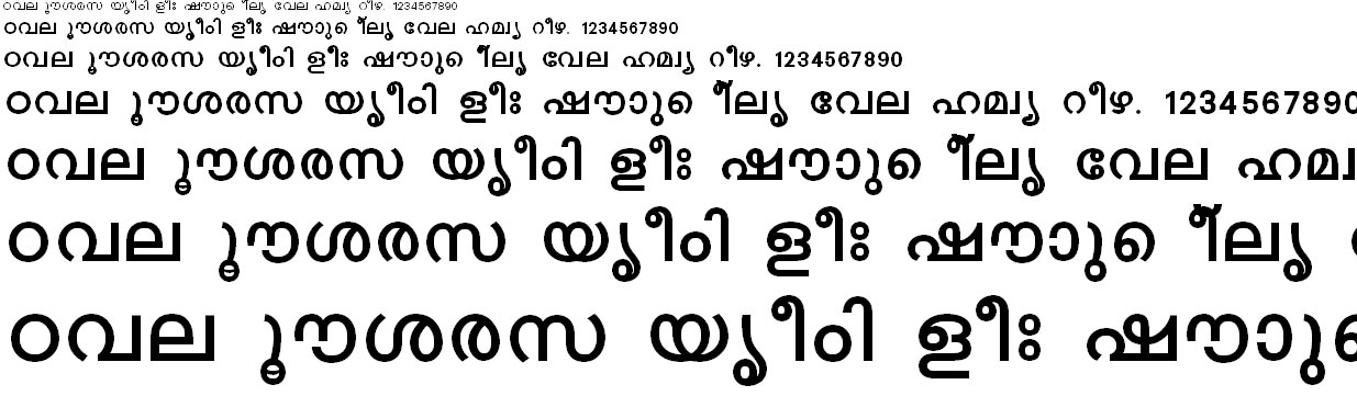 FML-TT-Karthika Bold Malayalam Font