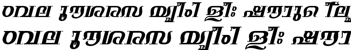 FML-TT-Keerthi Bold Italic Malayalam Font