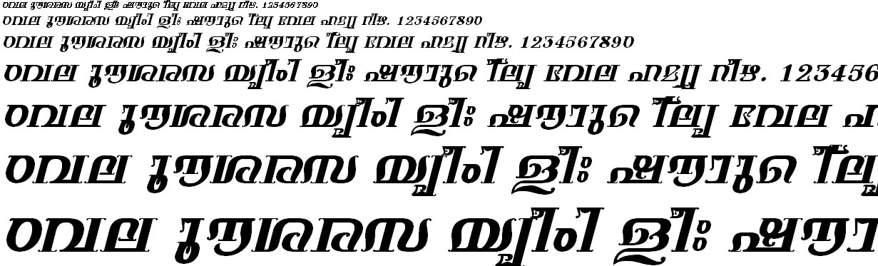FML-TT-Keerthi Bold Italic Malayalam Font