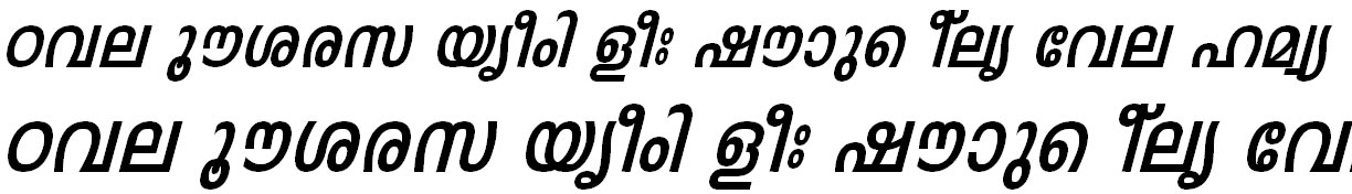 FML-TT-Leela Bold Italic Malayalam Font