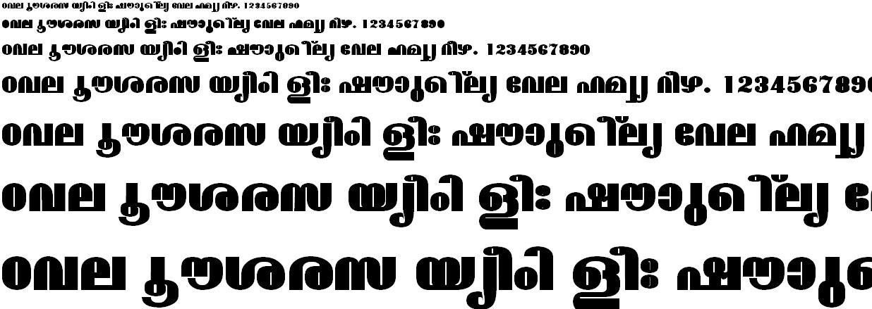 FML-TT-Madhavi ExBold Malayalam Font