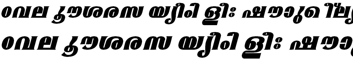 FML-TT-Mangala ExBold Italic Malayalam Font