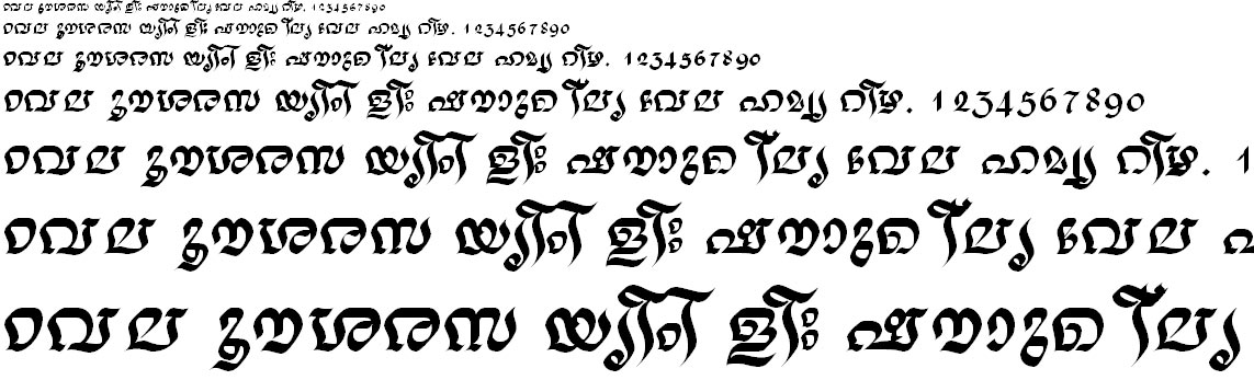 FML-TT-Nalini Bold Malayalam Font