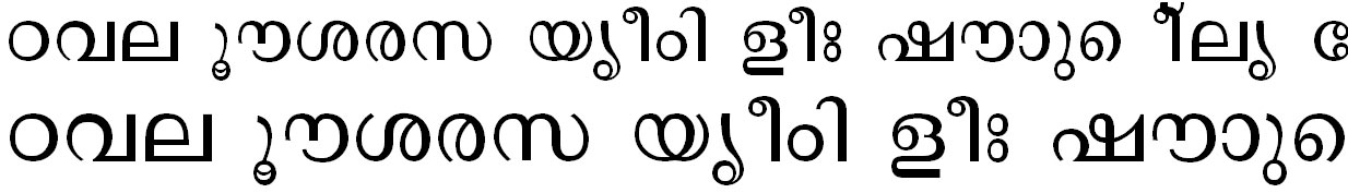 FML-TT-Revathi Malayalam Font