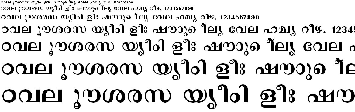 FML-TT-Revathi_Bold Malayalam Font