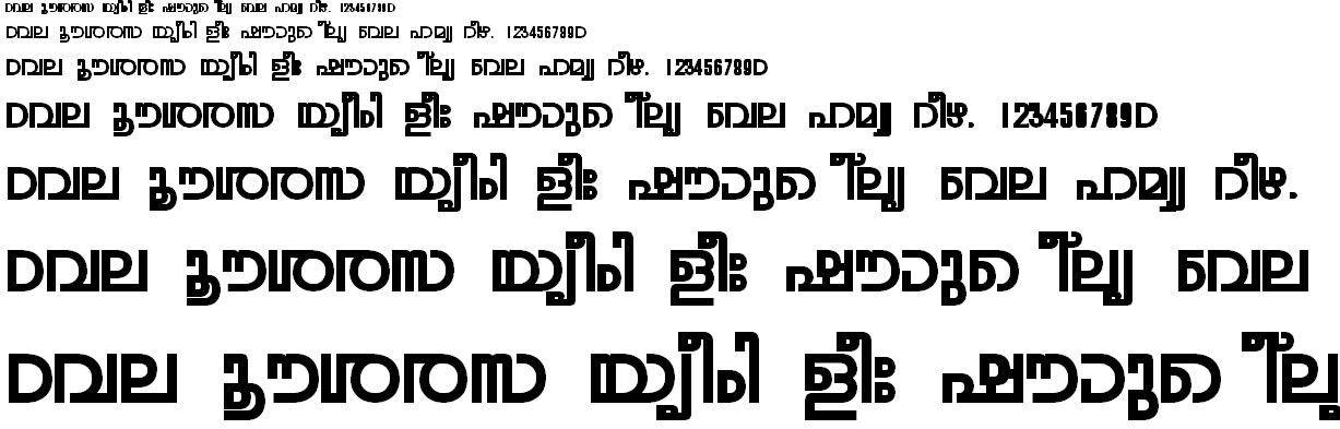 FML-TT-Rohini Bold Malayalam Font