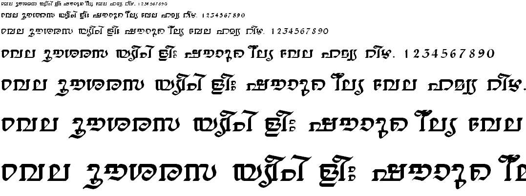 FML-TT-Thiruvathira Malayalam Font