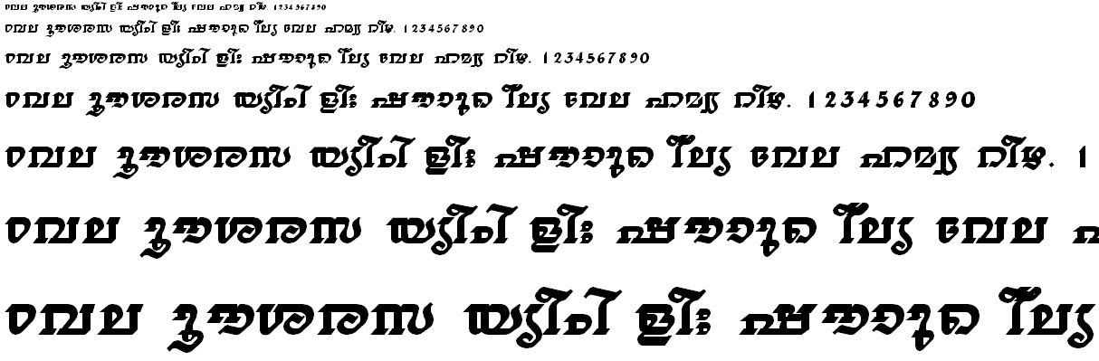 FML-TT-Thiruvathira Bold Malayalam Font