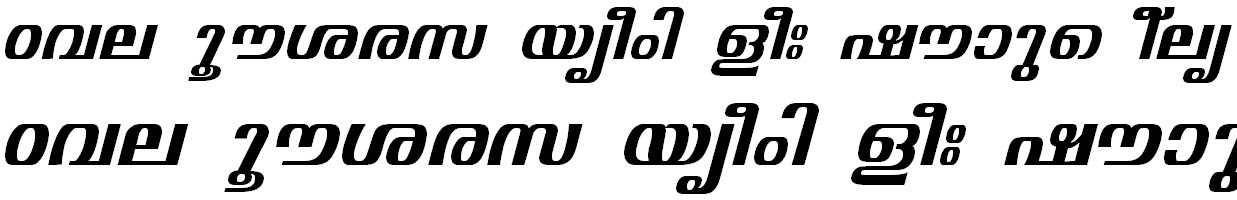 FML-TT-Visakham Bold Italic Malayalam Font